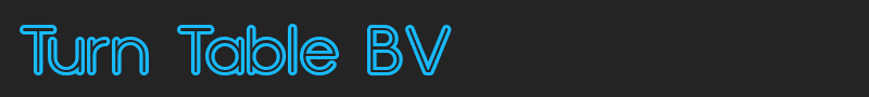 Turn Table BV font